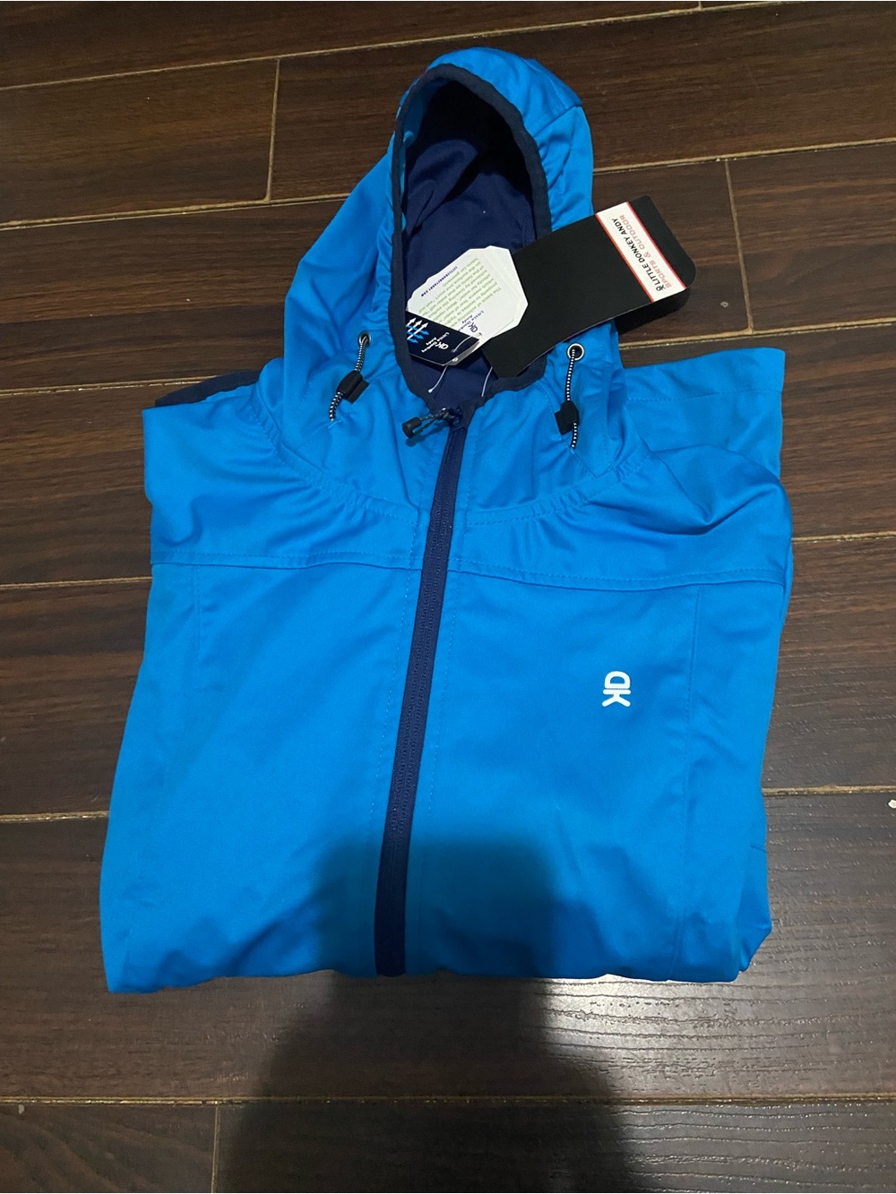 Little Donkey Andy Jacket Woman XS Softshell Waterproof Coat With Hood Blue